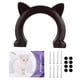 thumbnail image 2 of Gabinetes Puerta Para Gatos Interior CatHead En Forma De Pase Para Gatos De Plástico, 2 of 7