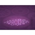 thumbnail image 1 of Ahgly Company Indoor Rectangle Patterned Dark Orchid Purple Area Rugs, 5' x 7', 1 of 6