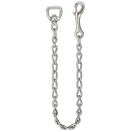 

24 Hilason Western Nickel Plated Malleable Iron Swivel Snap Lead Chain