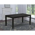 thumbnail image 2 of East West Furniture Lynfield Rectangular Wood Dining Table in Cappuccino, 2 of 2