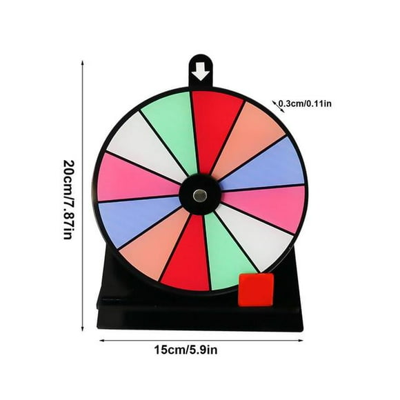 Spin Prize Wheel Carnival Party Pub Fortune Game Funny Big Turntable Raffle Desktop Games for Adult Kids