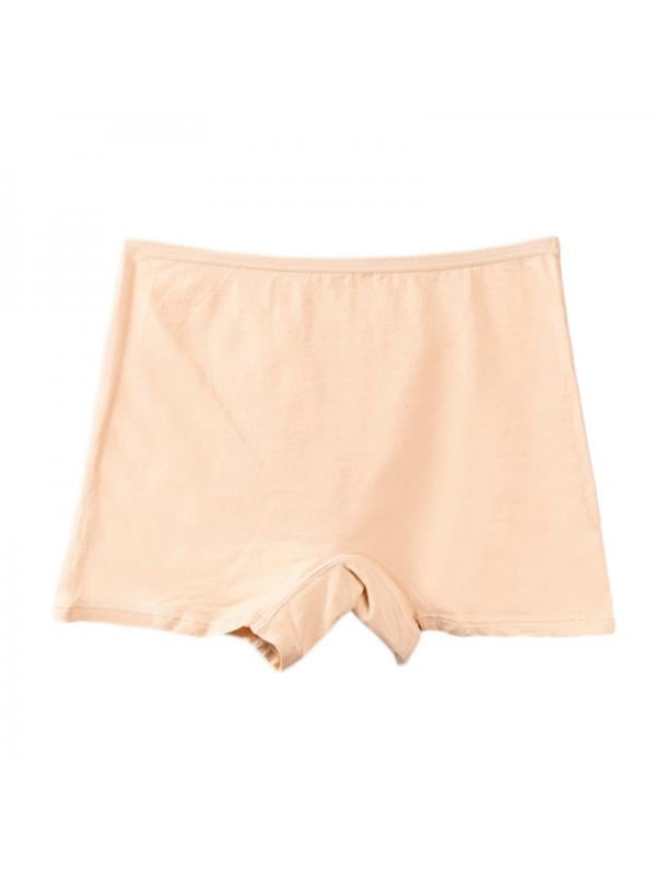 Funcee Funcee Women's Boxer Solid Color Cotton Shorts Loose Waist