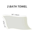 thumbnail image 6 of PiccoCasa 2 Pack Beige Bath Towel Set 27"x54", 100% Cotton Towels Absorbent, 6 of 7