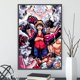 thumbnail image 3 of Póster autoadhesivo de One Piece Luffy Gear 4, papel tapiz de dibujos animados para decoración del hogar, pintura de Zoro, arte de pared de anime, sangre caliente clásica, 3 of 5