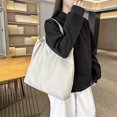 thumbnail image 2 of Bolsa de compras de tela de nailon impermeable, plegable, de un solo hombro, bolsa de compras fácil de usar, 2 of 8