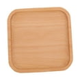 thumbnail image 5 of WEAVILUX Coffee Table Wood Plate Light Brown Candy Holding 1Pcs, 5 of 8
