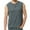 Dark Gray, variant on Men's Tank Tops Qiggri Men Casual Solid Sleeveless Pullover Sports Vest Button T Shirt Blouse Muscle Shirts