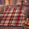 thumbnail image 6 of Autumn Tartan Plaid Decorative, Festive autumn celebration Scene, Warm Flannel Blanket for Living Room and Family Room with Detailed Artwork, Art Lovers autumn celebration Gift, Festive Home Decor, 6 of 9