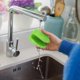 thumbnail image 4 of Heat Resistant Silicone Oven Mitts with Finger Protection for Cooking, Baking, and BBQ (Green), 4 of 5