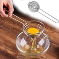 thumbnail image 1 of Kitchen Accessories Qwtwty Eggs Separator Stainless Steel Eggs Yolk White Separator Separation Tool Eggs Long Handled Separator Food Grade Eggs Separator Kitchen Cooking Gadgets 2pc, 1 of 6