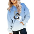 thumbnail image 2 of FamilyThread Children's Hooded Sweatshirt Pullover Hoodies Long Sleeve Warm Hoodie Heart Style Sweatshirts For 2-13Y, 2 of 3