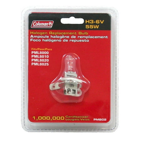55w Halogen Replacement Bulb - Coleman Halogen Replacement Bulbs - H3 - 6V - 55W - PML8000/10/20/25