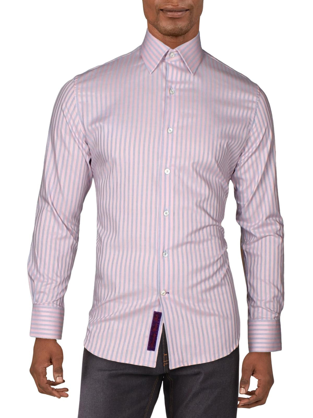Robert Graham Mens Kodiak Striped Button-Down Shirt Long Sleeves BHFO 8118 