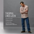 thumbnail image 3 of wrangler men's jeans rugged wear relaxed fit flannel lined - 33213sw, 3 of 3