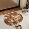 thumbnail image 6 of Bcylexb Bath Mats for Bathroom, 16"x 24" Soft Absorbent Diatomaceous Floor Mat Fake Wood Grain Rugs for Bedroom Kitchen Sink Shower, 6 of 6