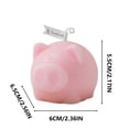 thumbnail image 3 of Luces LED, luces de cadena, lámpara solar, vela, decoraciones de iluminación, vela de aromaterapia de cerdito, regalo, estilo Ins, decoración del hogar, adorno de vela, productos de cera de cerdo, 3 of 6