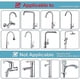thumbnail image 4 of Estante para grifo de acero inoxidable, tipo colgante, adecuado para fregadero de cocina, estante de almacenamiento para fregadero de baño, se puede colocar esponja, jabón, champú, gel de du, 4 of 5