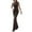 Brown, variant on yillto Women's Basic Summer Lounge Tank Long Dress Elegant Sleeveless Round Neck Slim Maxi Dresses