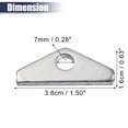 thumbnail image 3 of Unique Bargains 14 Pcs 1-1/2' Couvercle de Valve Tab de Remplacement pour Gros Bloc Ton Chrome Chevy, 3 of 6