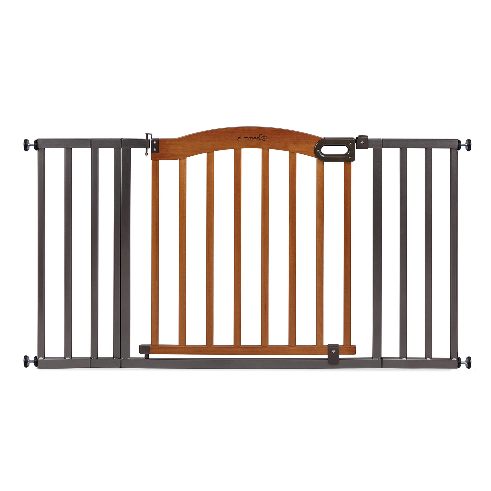 Summer Decorative Wood & Metal 5 Foot Pressure Mounted Gate
