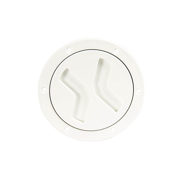 serony Boat 4 inch Access Port Hatch Cover Out Deck Plate for ABS Material White