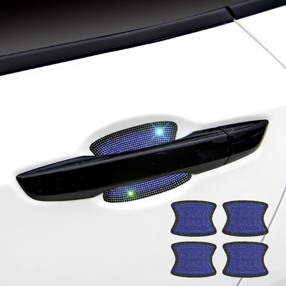  Milisten 8 pcs car Door Sticker Womens car Accessories  Rhinestone car Handle Cup Covers Crystal car Accessories car Sticker car  Decals for Women Protective Film Door Handle Miss Rhinestones