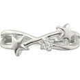 thumbnail image 5 of Sterling Silver Cz Star Ring (Size 8) Made In Thailand qr2390-8, 5 of 5