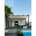 thumbnail image 2 of GAOMON 10'x13' Outdoor Aluminum Pergola with Retractable Canopy, Wood Grain-Look Frame, UV-Resistant, Adjustable Shade for Patio, Garden, and Backyard, Khaki, 2 of 7