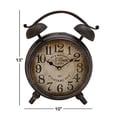 thumbnail image 2 of Deco 79 Metal Table Clock H, W-52510, 13" by 10", 2 of 9
