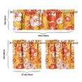 thumbnail image 3 of Rustic Vintage Curtains 24 Inch - 3 Panel Wildflower Farmhouse Set with Bohemian Floral Design, Rod Pocket, 3 of 3