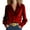 Red, variant on Lenpel Velvet Tops for Women Vintage Long Sleeve Collared Ruffle Trim Button down Shirts Dressy Casual Velour Blouses(Purple,X-Large)