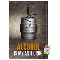 Alcohol - Anti-Drug Wall Poster with Push Pins, 22.375" x 34"