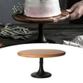 thumbnail image 4 of 2 Uds Soporte De Pastel De Madera Pedestal Postre Soporte Redondo Boda Fiesta Cumpleaños BLESIY Puesto de pasteles, 4 of 7
