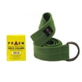 thumbnail image 1 of PRASM Unisex D-Ring Canvas Belt - Bright Green - L, 1 of 3
