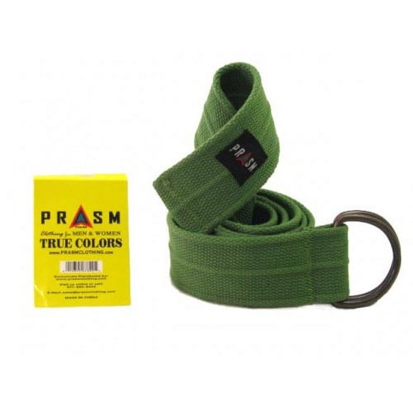 PRASM Ceinture en Toile Unisexe - Vert Vif - L
