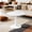 Golden+Black, variant on Euroco 23.6" Square Dinning Table for 2 ,Modern Bistro Table with Metal Pedestal Base,Small Kitchen Table for Apartment,Office, Living Room,Black