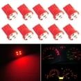 thumbnail image 2 of 10pcs T10 194 Red Gauge Instrument Cluster Speedometer Dash 4-SMD Car LED Light Bulbs, 2 of 8