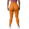 thumbnail image 5 of Yoga Women Leggings 2025 Women's Solid Color Seamless Fashion Tight Sports Pants Butt Lifting Fitness Pants Workout Leggings for Women 4 Way Stretch No See Through Tummy Control Workout Yoga Pants, 5 of 7