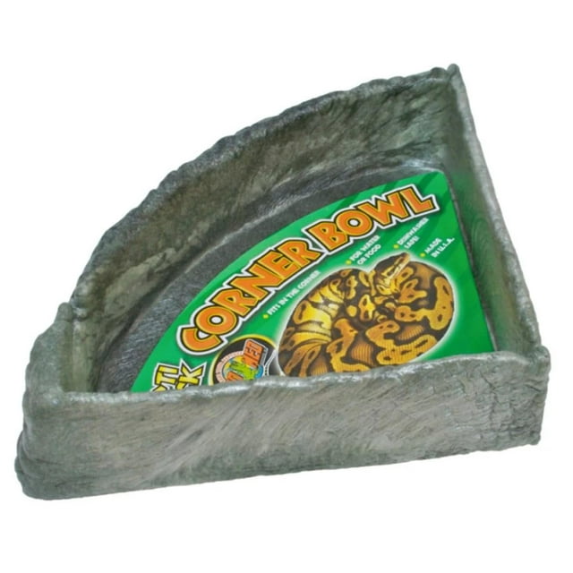 Plato de agua Reptile Rock Corner Zoo Med, tamaño XL, surtido