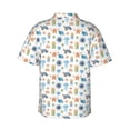thumbnail image 3 of Balery Undersea Animals Print Men's Hawaiian Shirts Short Sleeve Beach Shirt Relaxed Fit Vacation Button Down Shirts-Small, 3 of 9