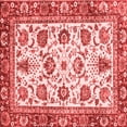 thumbnail image 1 of Ahgly Company Indoor Square Oriental Red Traditional Area Rugs, 4' Square, 1 of 4