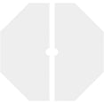 thumbnail image 4 of 40"OD x 3"ID x 16"C x 1"P Westin Architectural Grade PVC Contemporary Ceiling Medallion, Two Piece, 4 of 11