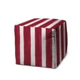 thumbnail image 4 of Joita Home Joita SHIBORI CABANA LARGE LUXE Polyester Cube Pouf Cover with Polystyrene Bead Insert Raspberry, 4 of 5