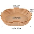 thumbnail image 2 of Baking Paper For Hot Air Fryer, Pack Of 100 Airfryer Baking Paper, Non-stick Waterproof Oil-proof Disposable Trays, 2 of 5