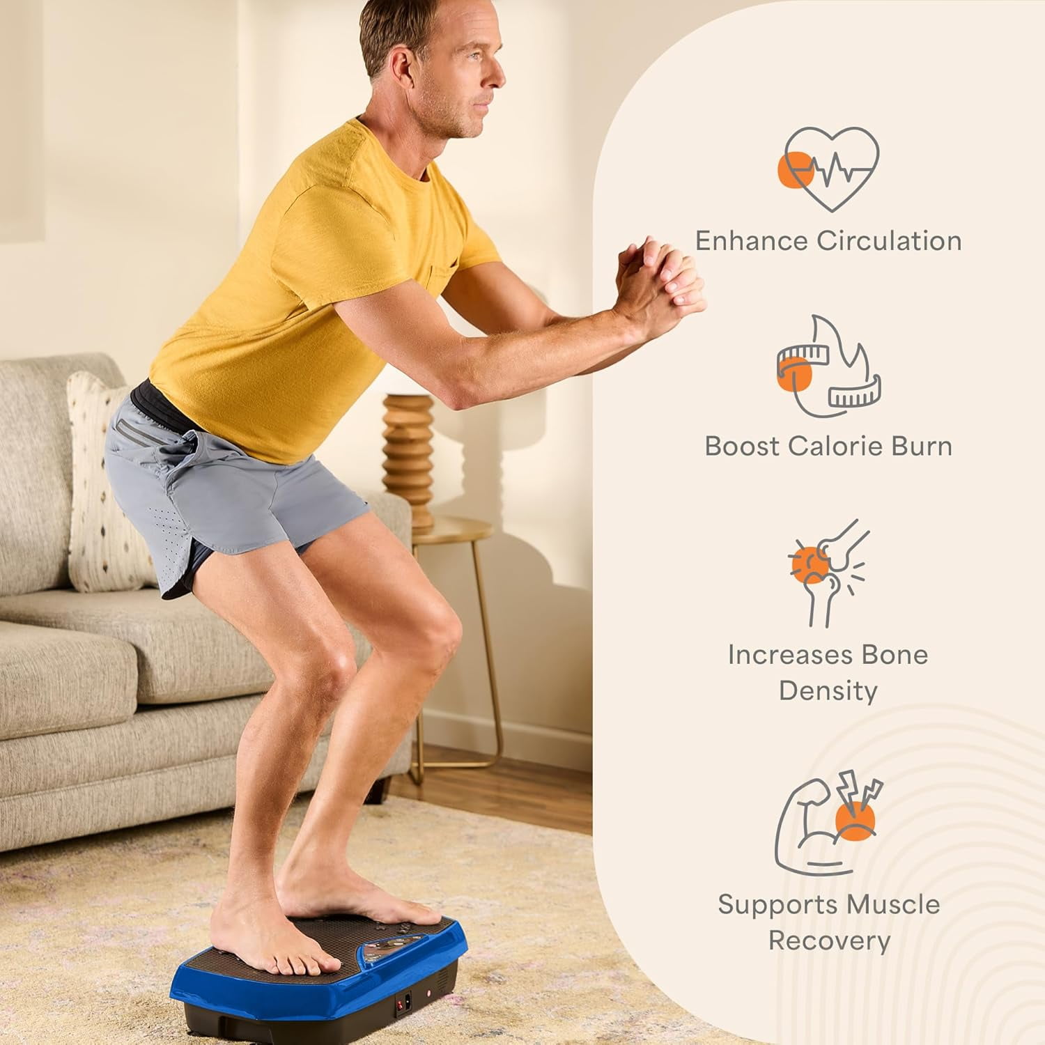 Lifepro HexaPlate Vibration Plate Exercise Machine with Magnetic