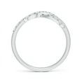 thumbnail image 2 of ANGARA Natural 0.4 Ct. Diamond Infinity Ring in 14K White Gold for Women (Ring Size: 9), 2 of 7