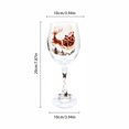 thumbnail image 3 of Reindeer Christmas Wine Glass 12oz, Vivid 2D Print Holiday Stemware, Festive Xmas Party Table Decor & Hostess Gift for Wine Lovers & Family & Friends, 3 of 4
