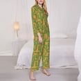 thumbnail image 3 of Sikiie Cactus 2 Women's Long-Sleeve Shirt and Full-Length Bottom Pajama Set (s-xxl)-X-Large, 3 of 7