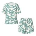 thumbnail image 4 of Lsque Hand Drawn Snake Women's Short-Sleeved Pajama Set - 2 Piece Soft and Lightweight Sleepwear Set-Small, 4 of 9