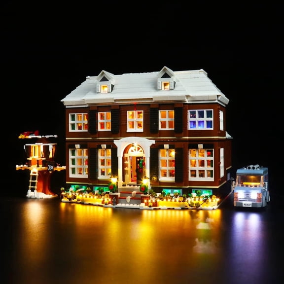 LED Light Compatible with Lego Home Alone 21330 Building, Remote Control Lighting Kit Compatible with Lego 21330-No Model Included
